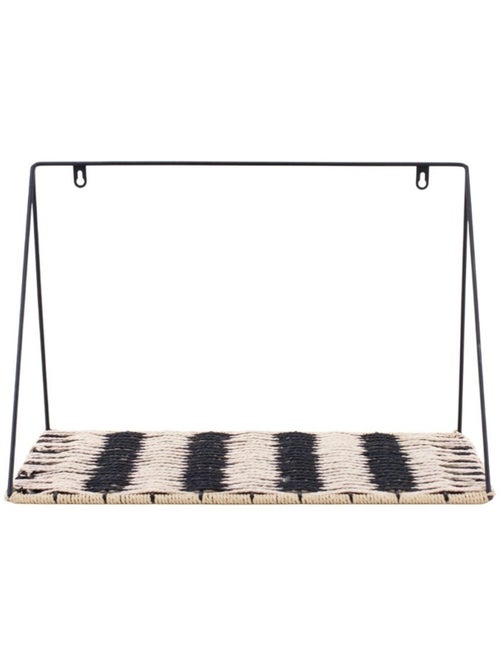 Etagere murale fibres naturelles 40x18x26cm - Kiabi