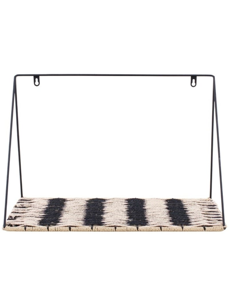 Etagere murale fibres naturelles 40x18x26cm Beige - Kiabi