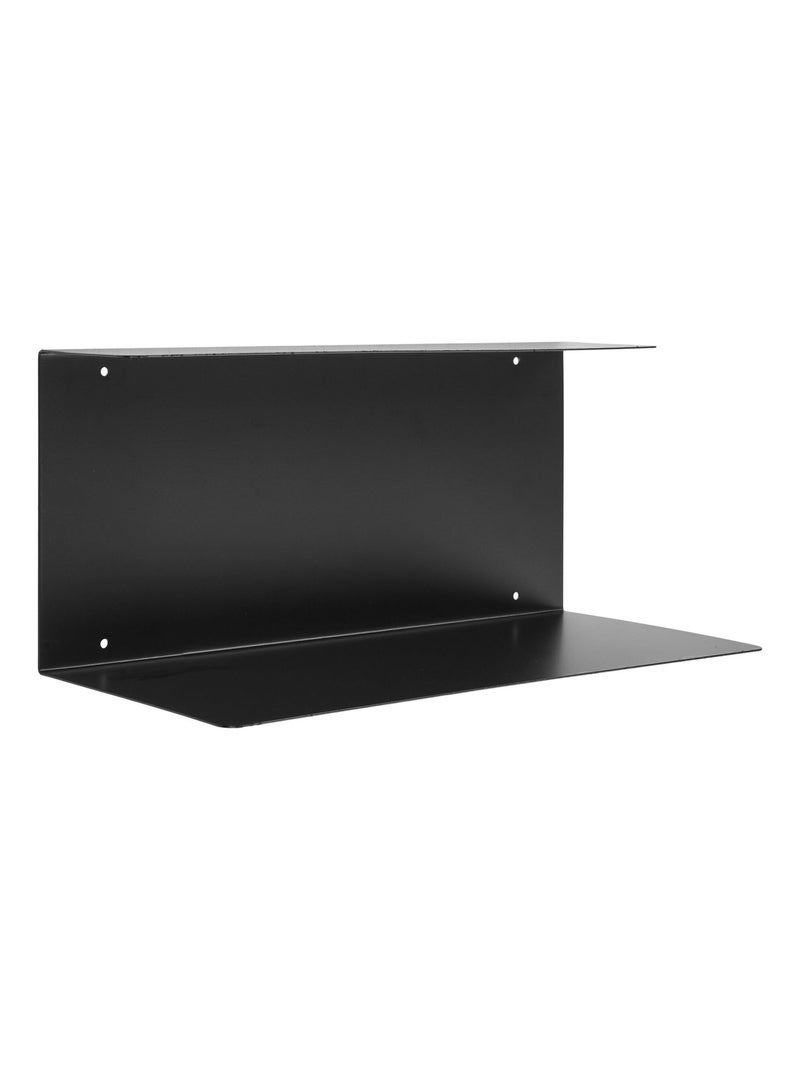Étagère murale Lille - Étagère murale, acier, noir 40x18x18 cm Noir - Kiabi