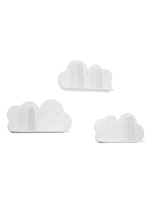 Etagère murale nuage pour chambre enfant (lot de 3) Nephos - Kiabi