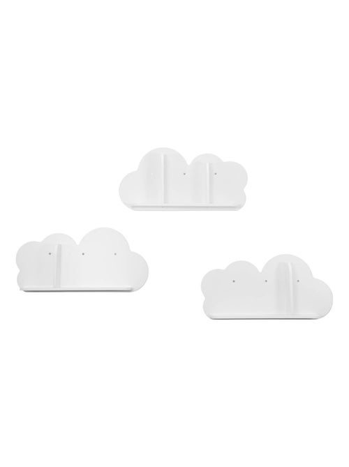 Etagère murale nuage pour chambre enfant (lot de 3) Nephos - Kiabi