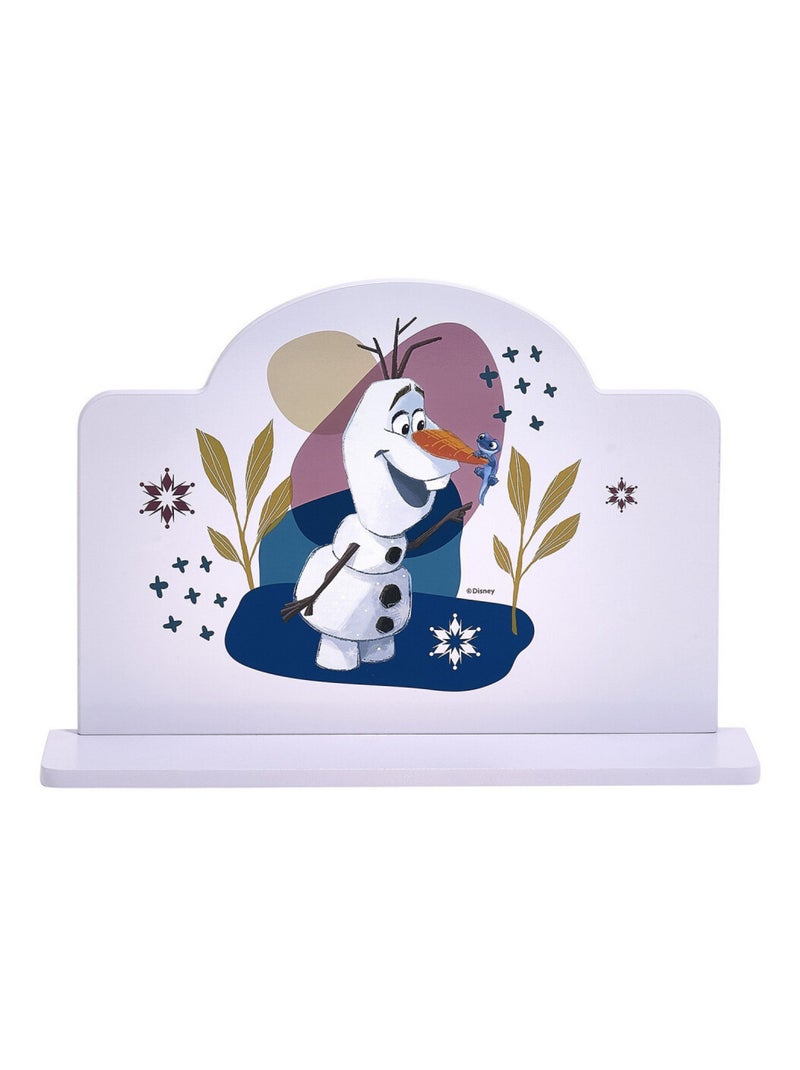 Etagère murale Olaf La Reine des Neiges 2 Disney 46x8x31,2cm Blanc Violet Gris - Kiabi