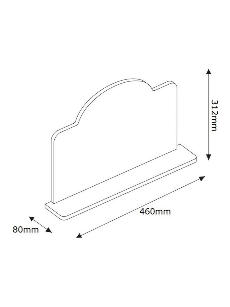 Etagère murale Olaf La Reine des Neiges 2 Disney 46x8x31,2cm Blanc Violet Gris - Kiabi