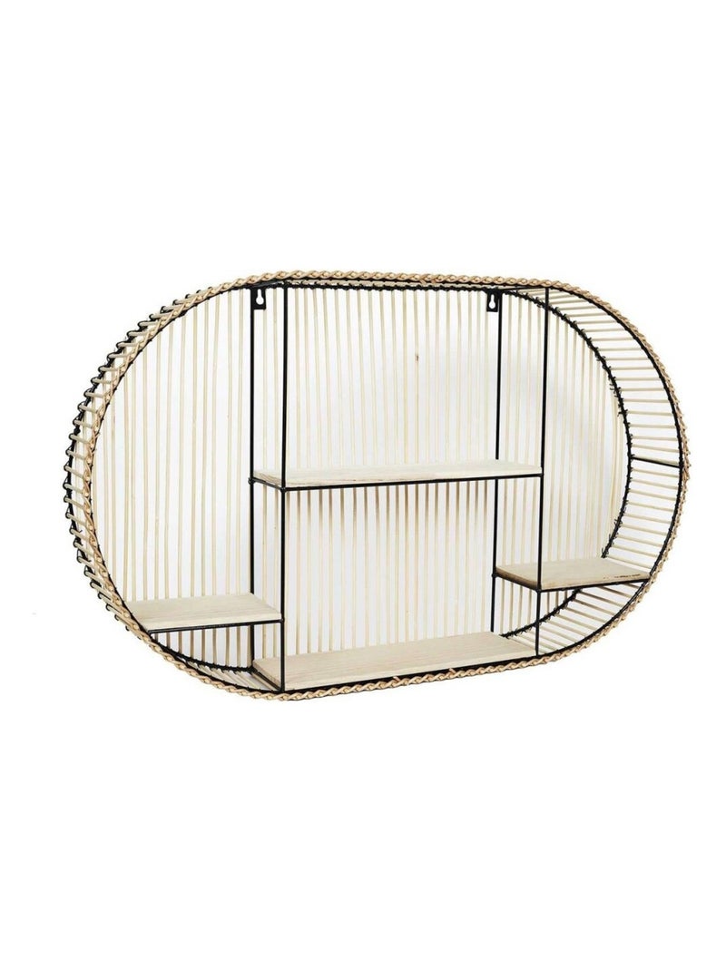 Etagère murale ovale java Beige - Kiabi