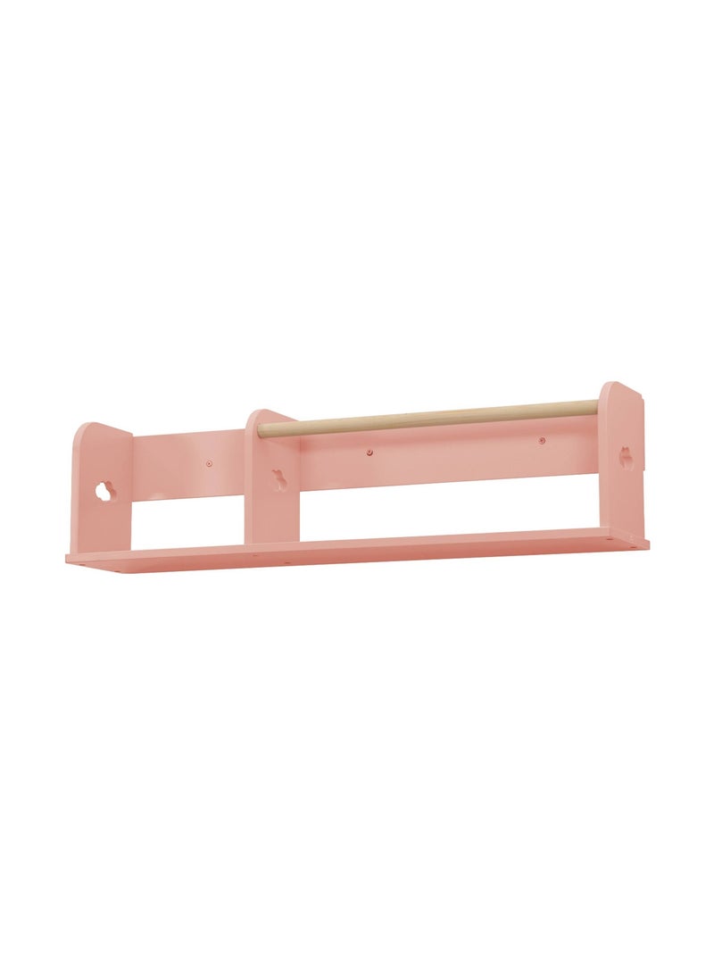 Etagère murale rangement chambre enfant 80cm Nephos Rose - Kiabi