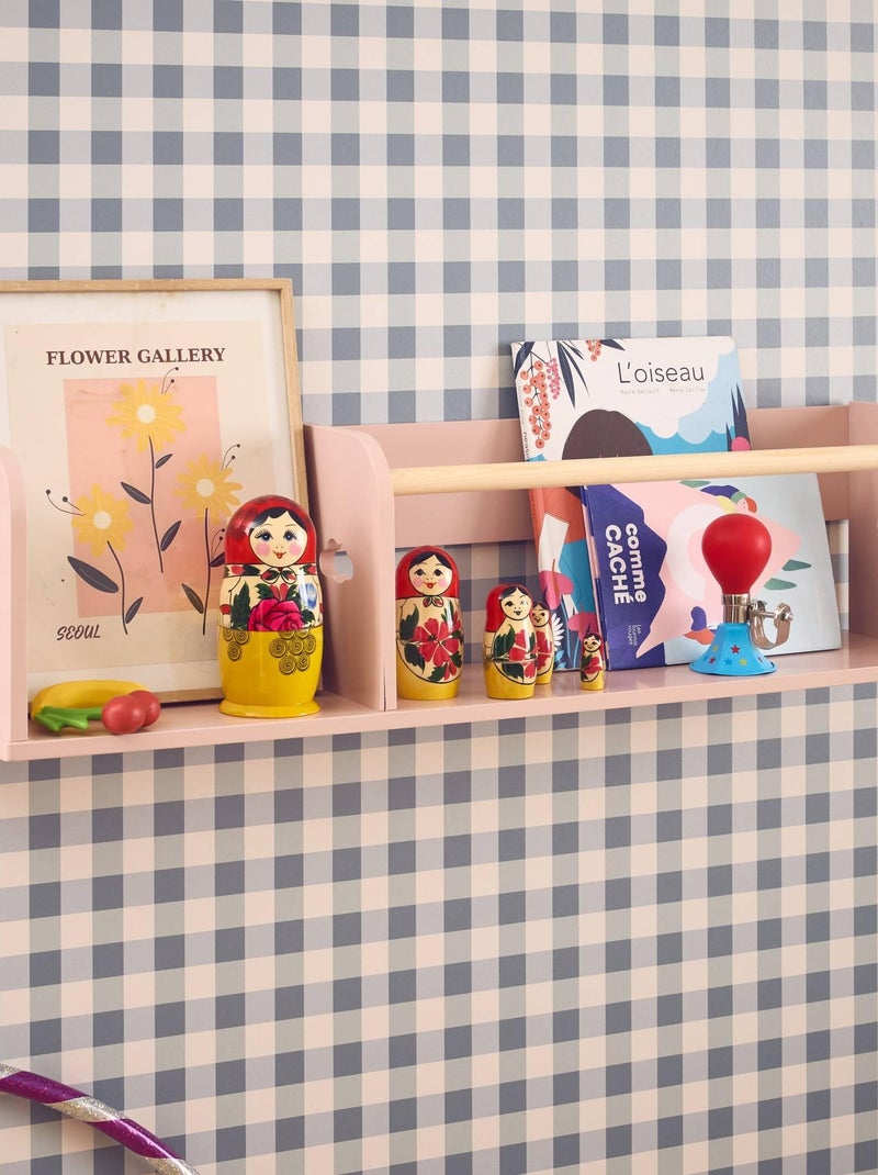 Etagère murale rangement chambre enfant 80cm Nephos Rose - Kiabi