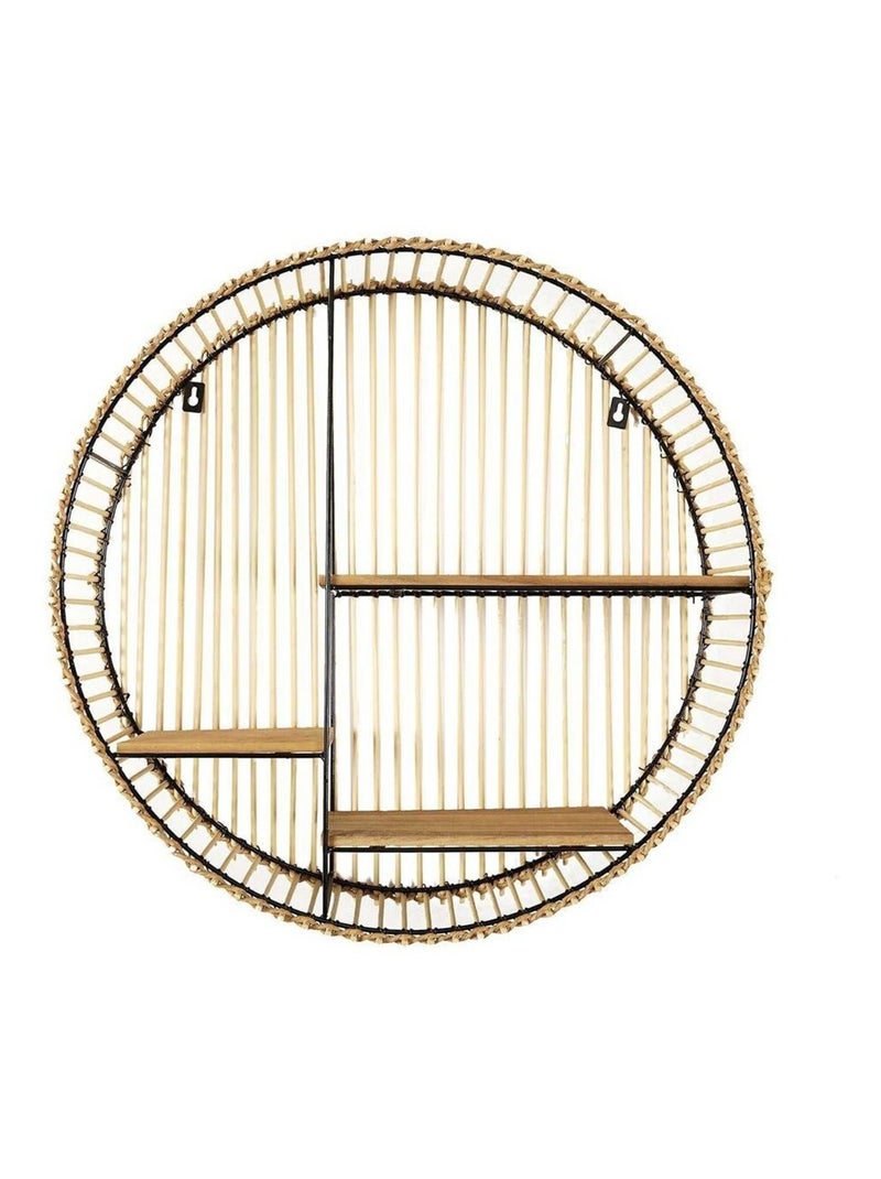 Etagère murale ronde java D53 Beige - Kiabi