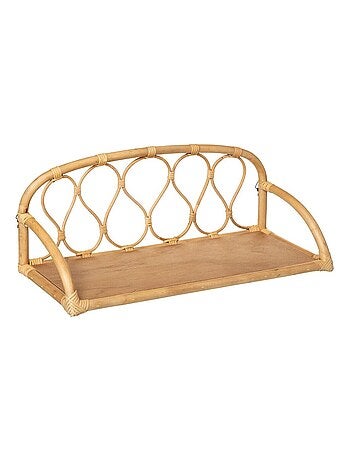 Étagère murale rotin