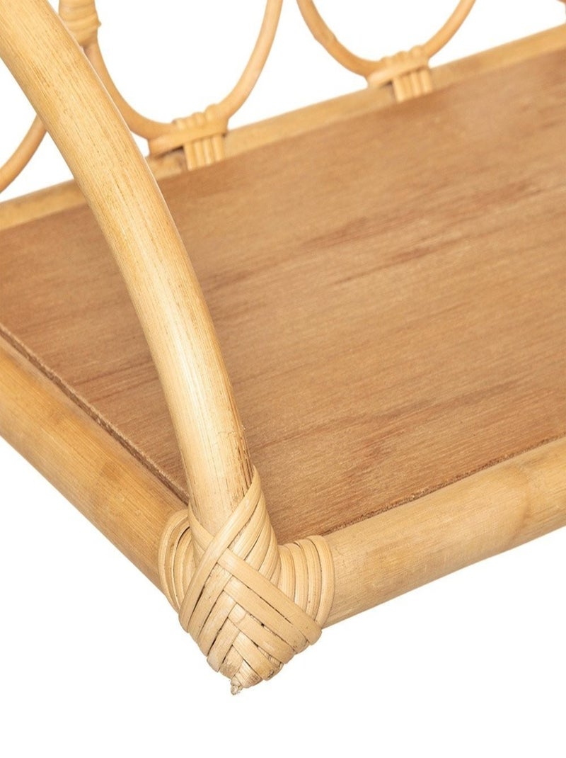 Étagère murale rotin Beige - Kiabi