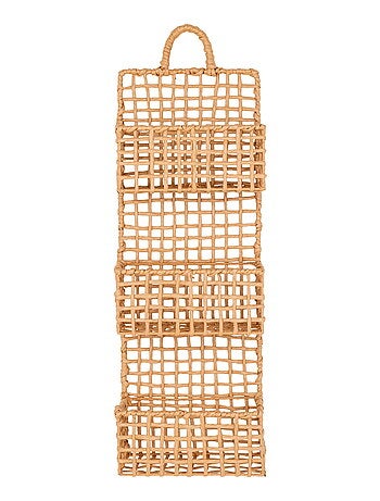 Étagère murale Sines - Étagère murale, papier, naturel, 25x15x70 cm