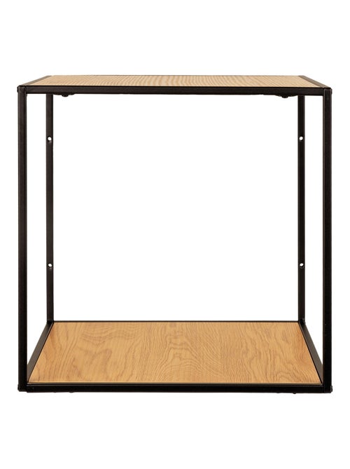 Étagère murale Vita - Étagère murale, aspect chêne, cadre noir 36x36x36 cm - Kiabi Étagère murale Vita - Étagère murale, aspect chêne, cadre noir 36x36x36 cm - Kiabi