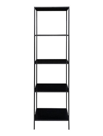 Étagère noire à 5 étages avec cadre noir 51 x 36 x - House Nordic