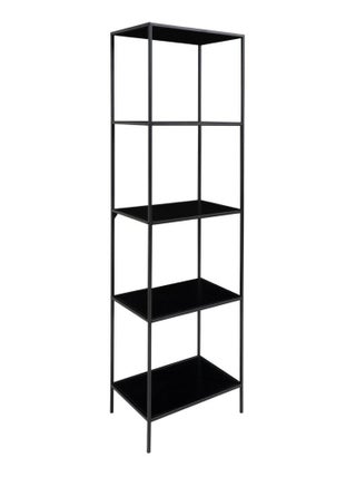 Étagère noire à 5 étages avec cadre noir 51 x 36 x - House Nordic