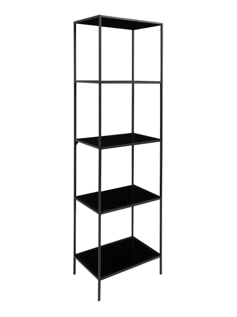 Étagère noire à 5 étages avec cadre noir 51 x 36 x - House Nordic Noir mat - Kiabi
