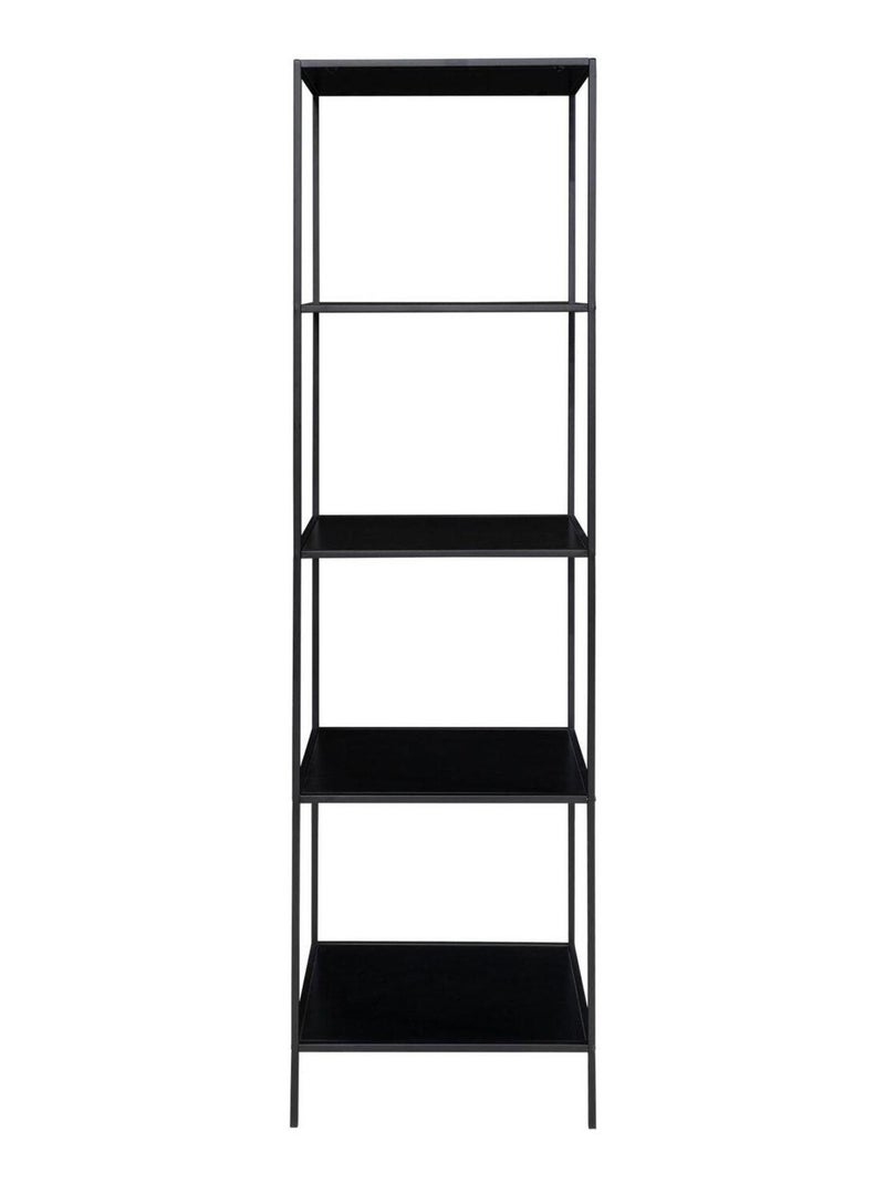 Étagère noire à 5 étages avec cadre noir 51 x 36 x - House Nordic Noir mat - Kiabi