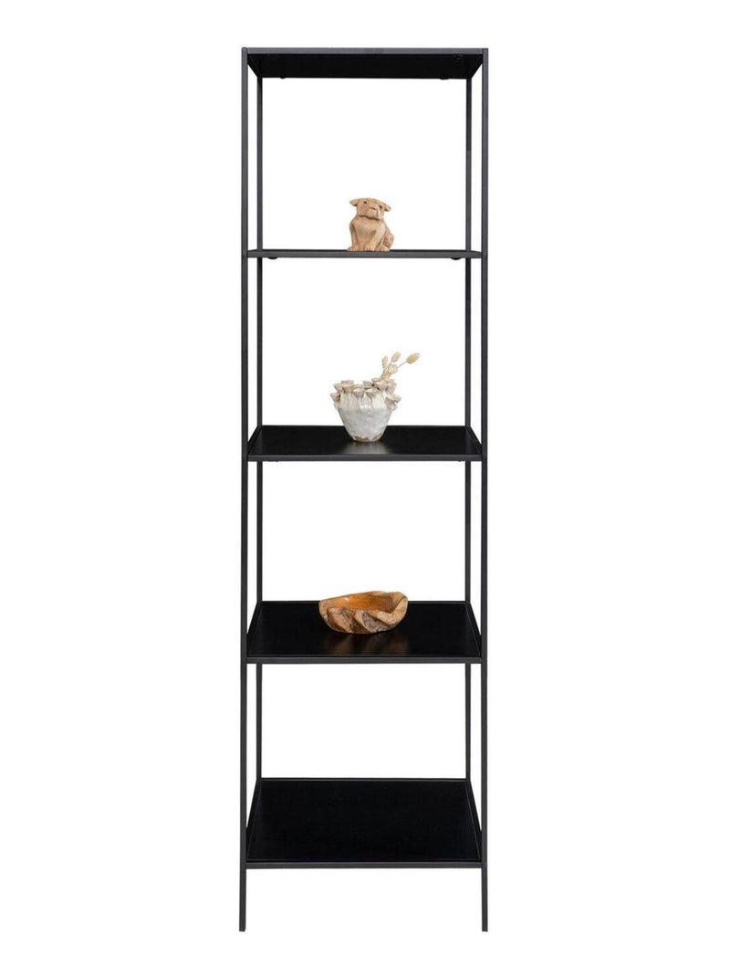 Étagère noire à 5 étages avec cadre noir 51 x 36 x - House Nordic Noir mat - Kiabi