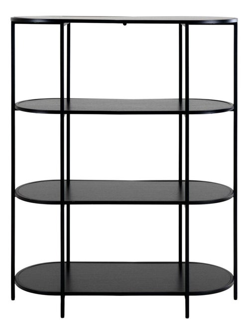 Étagère noire ovale à 4 étage avec cadre noir 85 x - House Nordic - Kiabi