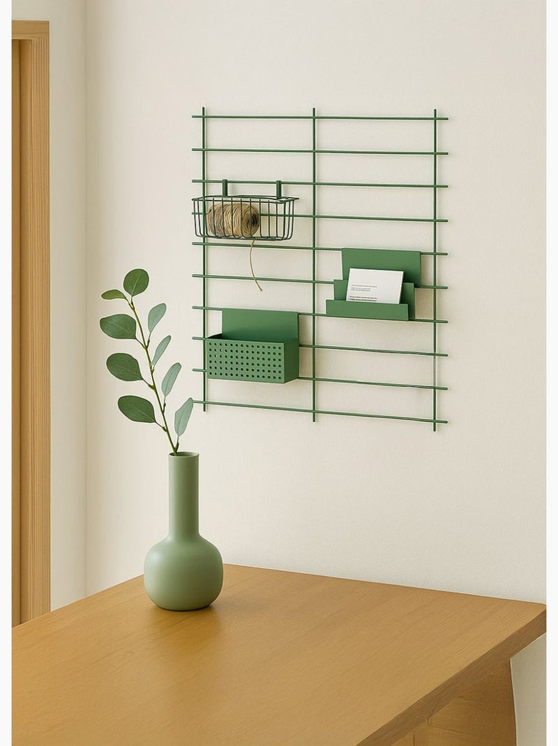 Etagère / Organiseur en fil métallisé, clair - AFIBEL Vert - Kiabi