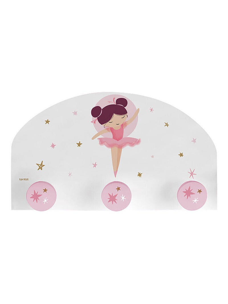 Etagère porte manteau danseuse ballerine Rose - Kiabi
