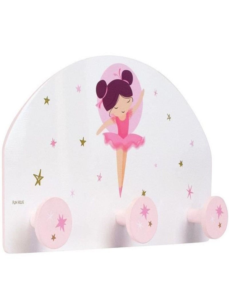 Etagère porte manteau danseuse ballerine Rose - Kiabi