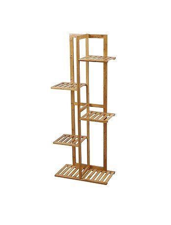 Etagère porte plantes en bambou 5 niveaux