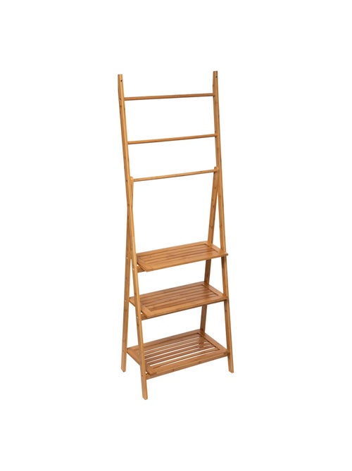 Etagère porte serviette en bambou - Kiabi