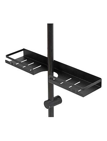 Étagère pour barre de douche grand format en inox sans perçage