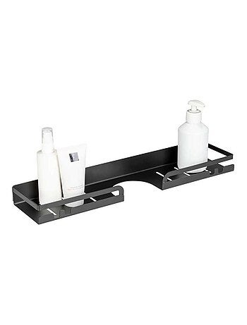 Étagère pour barre de douche grand format en inox sans perçage