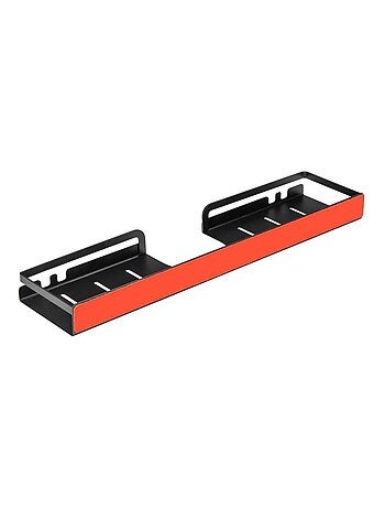 Étagère pour barre de douche grand format en inox sans perçage