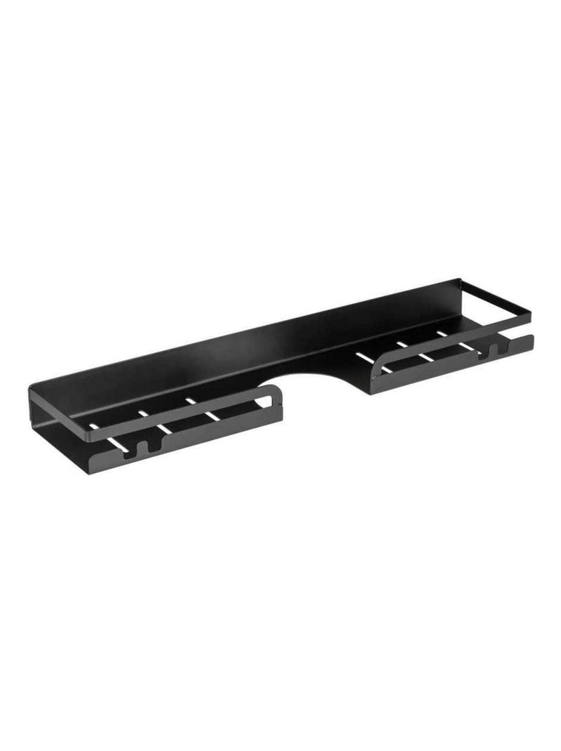 Étagère pour barre de douche grand format en inox sans perçage Noir - Kiabi