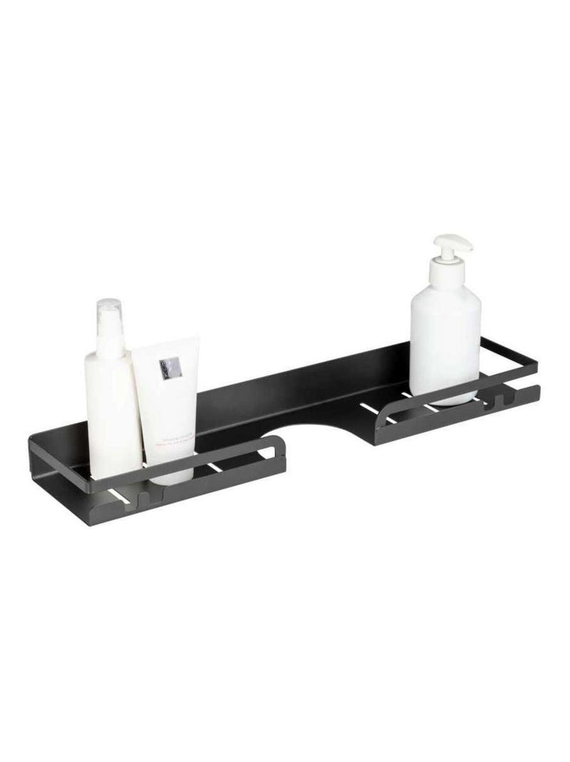 Étagère pour barre de douche grand format en inox sans perçage Noir - Kiabi