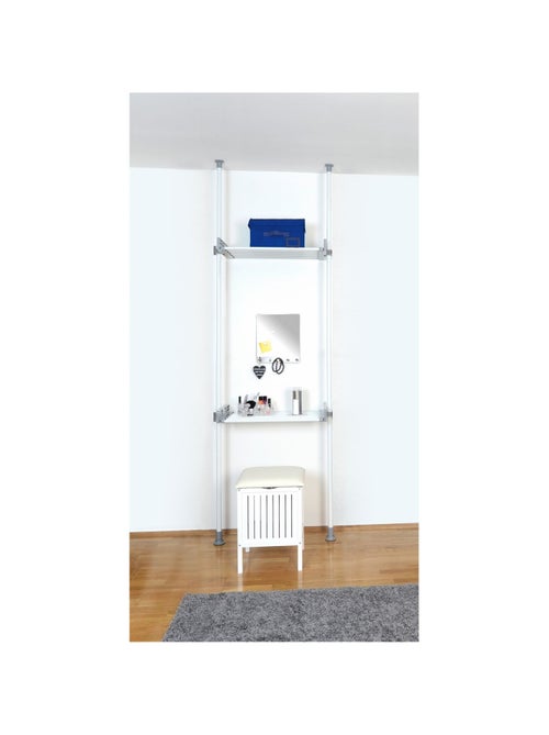 Etagère pour machine à laver et toilette - H. 165/300 cm - Gris - Kiabi