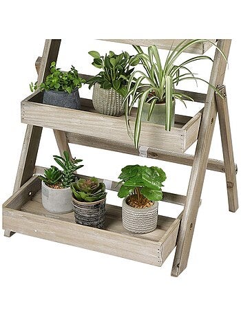 Etagère pour plantes 3 niveaux avec ardoise