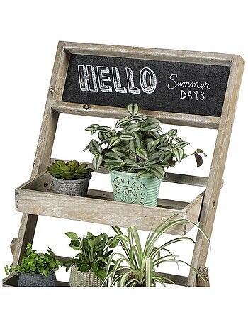 Etagère pour plantes 3 niveaux avec ardoise