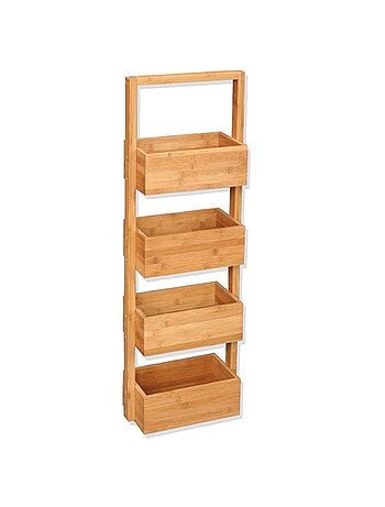 Etagère pour salle de bain - Bambou - 4 niveaux - 28 x H. 88 cm