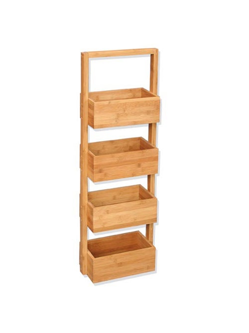 Etagère pour salle de bain - Bambou - 4 niveaux - 28 x H. 88 cm - Kiabi