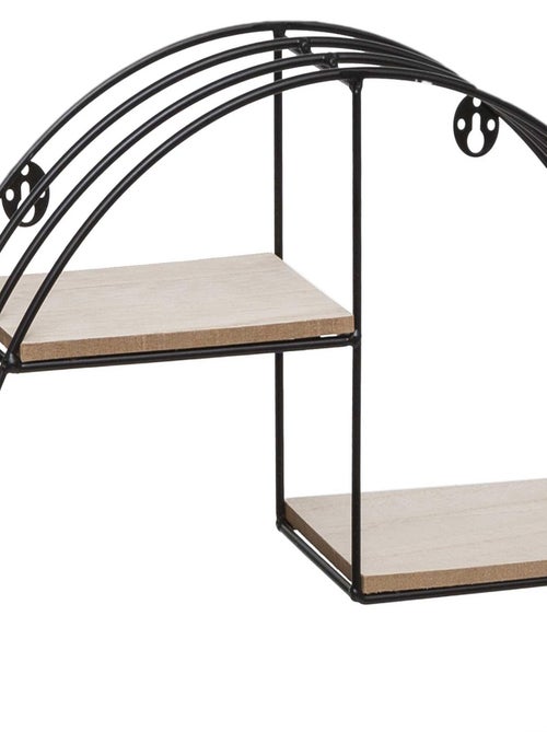 Etagère ronde en bois et métal - Kiabi Etagère ronde en bois et métal - Kiabi