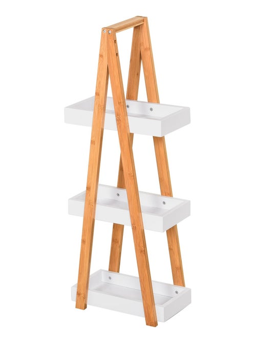 Etagère salle de bain bambou 3 paniers - Kiabi