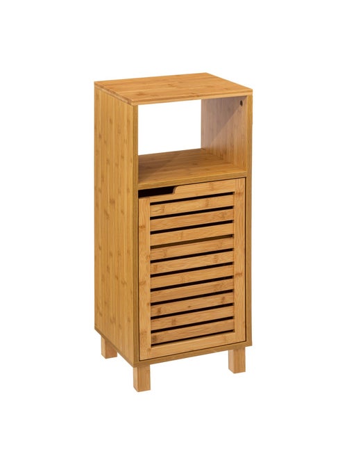 Etagère salle de bain Sicela en bambou - L. 33 x H. 80 cm - Marron - Kiabi