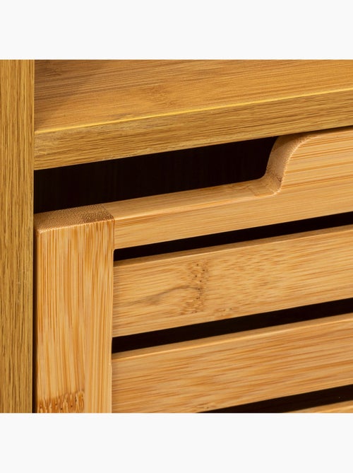 Etagère salle de bain Sicela en bambou - L. 33 x H. 80 cm - Marron - Kiabi