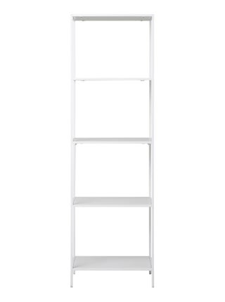 Étagère Vita - Étagère, 5 étagères, cadre blanc 51x35x170 cm