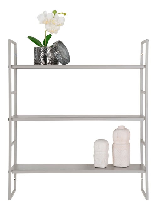 Étagères Beja - Étagères, acier, gris froid, 3 étagères 48x17x55 cm - Kiabi