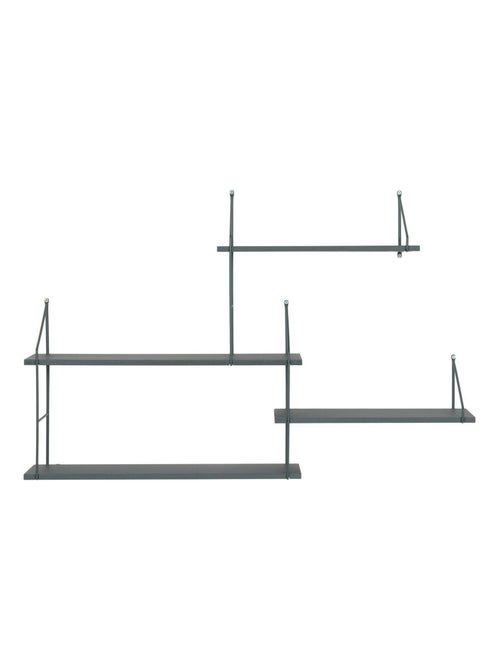 Étagères murale à 4 étages en bois naturel avec - House Nordic - Kiabi
