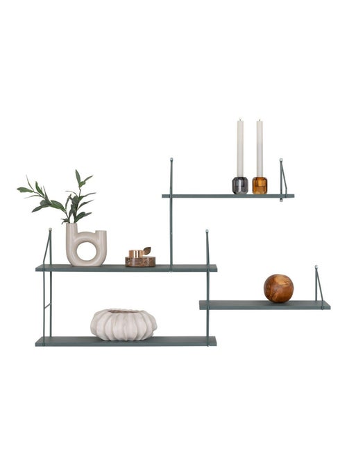 Étagères murale à 4 étages en bois naturel avec - House Nordic - Kiabi