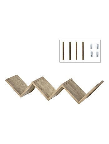 Etagères murale flottante - design contemporain en V - kit fixation inclus