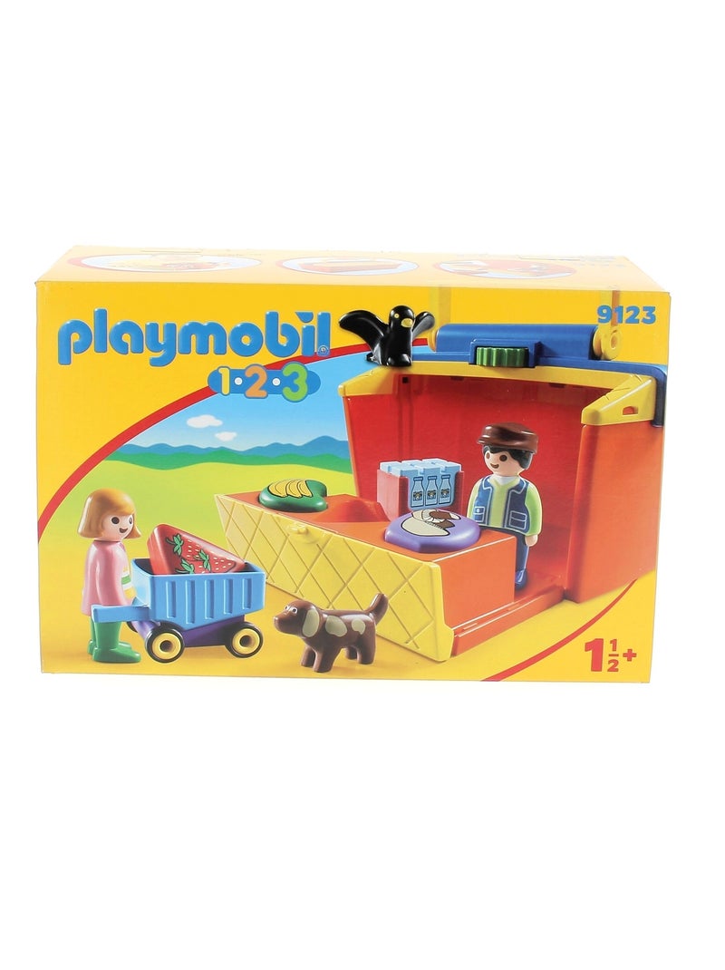 étal De Marché Transportable - Playmobil Multicolore - Kiabi
