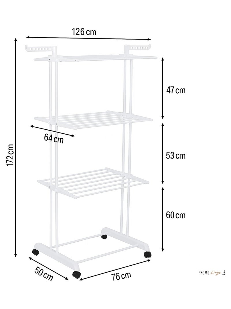 Étendoirs métal promo linge Blanc - Kiabi