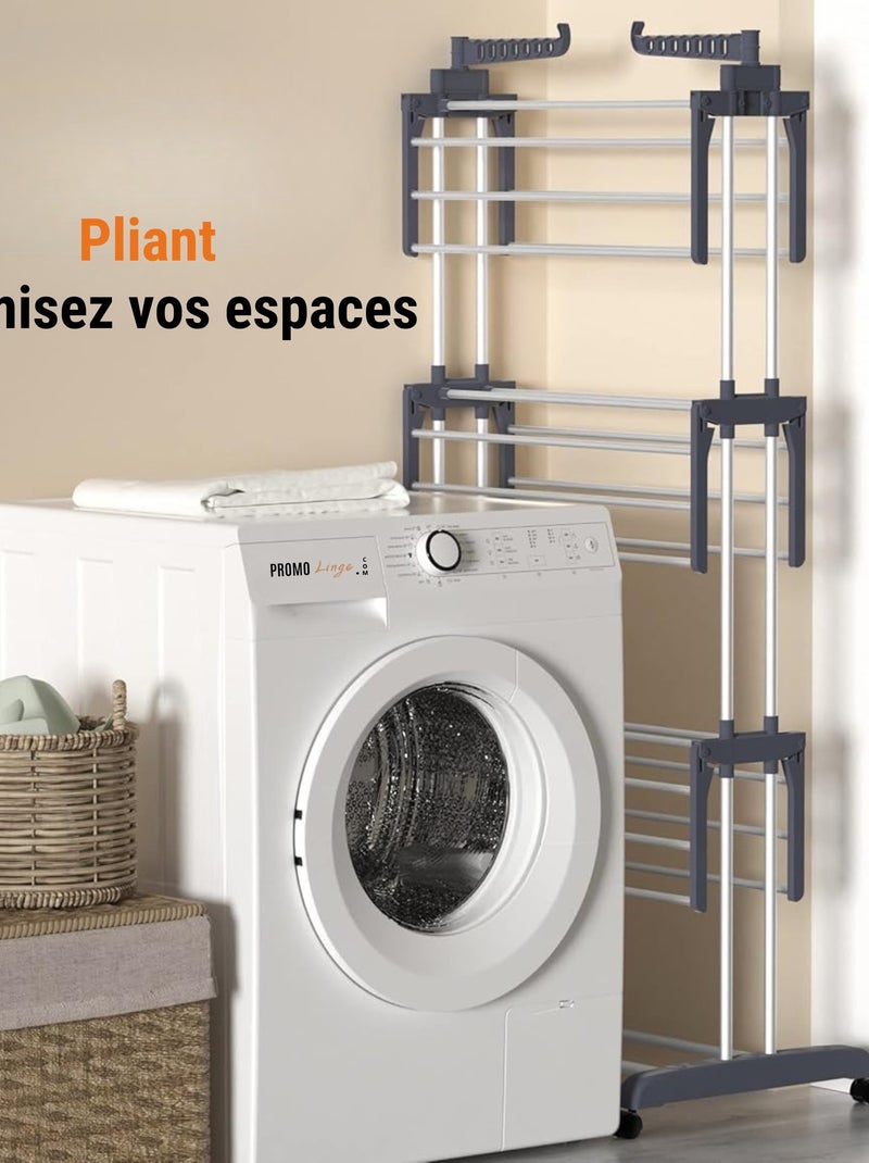 Étendoirs métal promo linge Gris - Kiabi