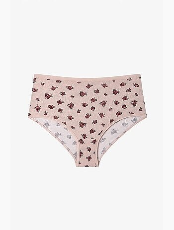 Etherea culottes slip fleuries taille haute, lot de 3 penti
