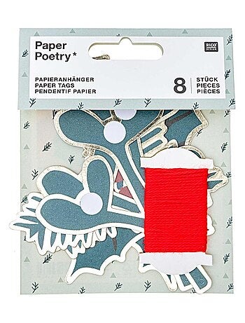 Etiquette decorative pour cadeaux Noel